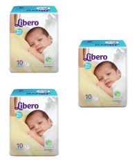 Libero White Regular Diapers - Pack of 3