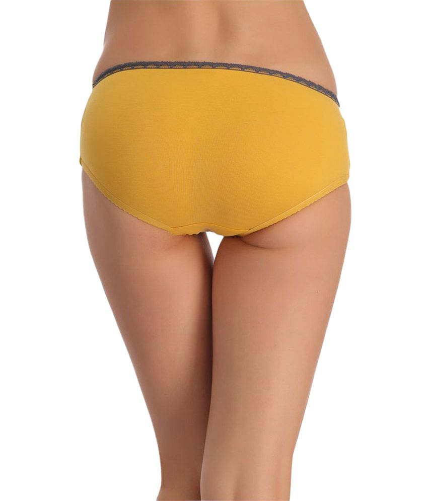 Buy Clovia Yellow Lace Bikini Panties Online At Best Prices In India