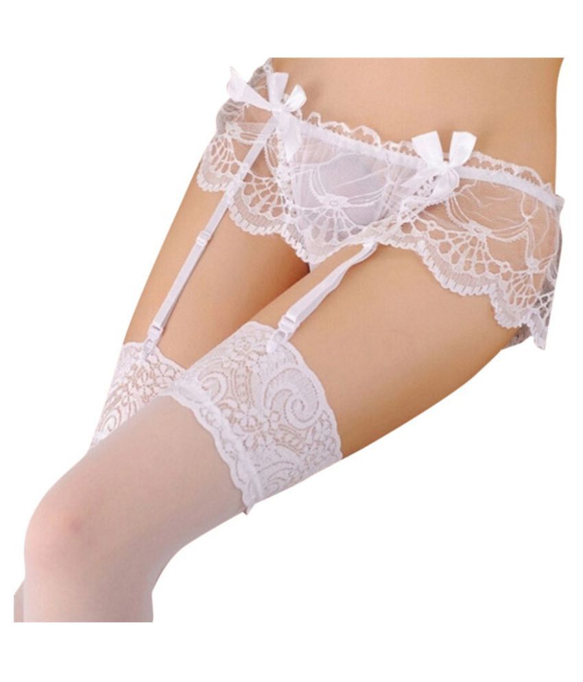 Sexy Stockings Lace Garter Belt Suspender Set Women Lingerie Sexy