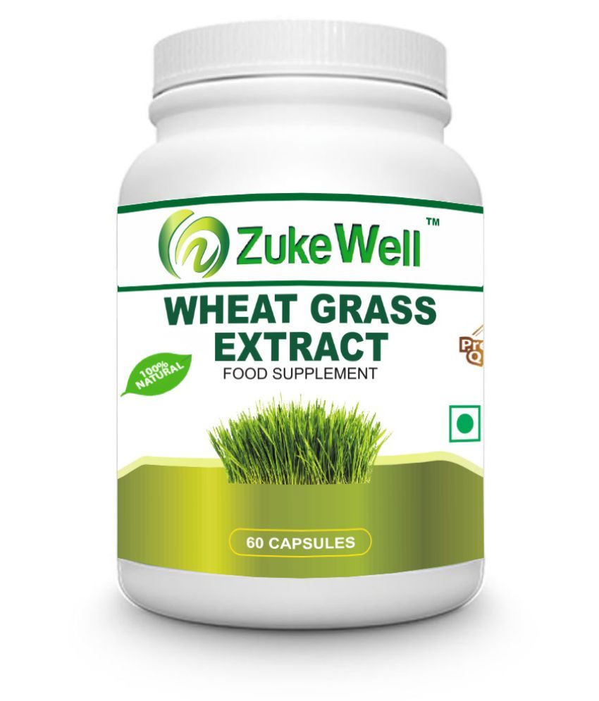 Zukewell Wheat Grass Extract Immunity Booster Capsule Mg