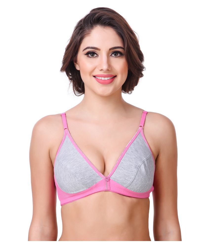 Buy In Beauty Cotton Lycra Push Up Bra Multi Color Online At Best