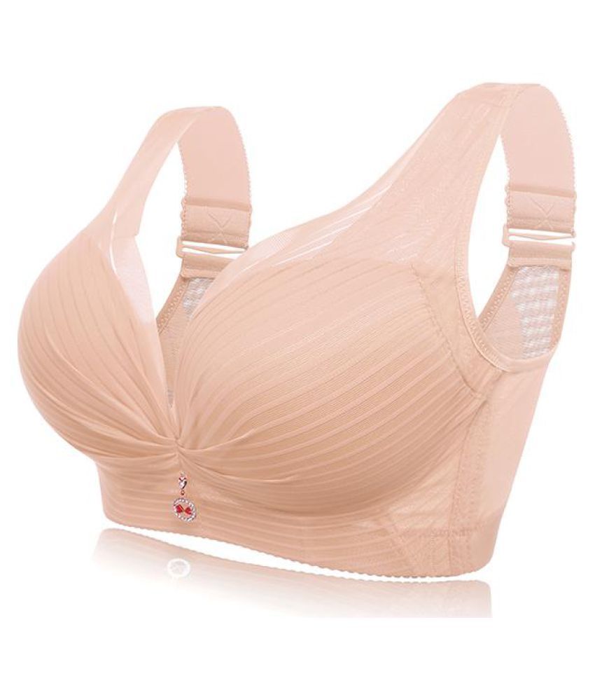 Plus Size Deep V Bras For Women Lingerie Sexy Bra Seamless Wire Free Push Up Bra Gather Bralette