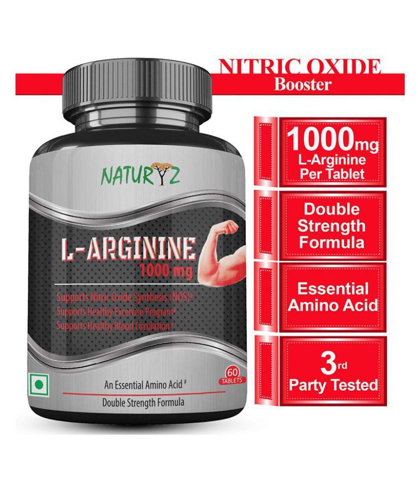 NATURYZ L Arginine 1000mg Pre Workout 60 Mg Buy NATURYZ L Arginine