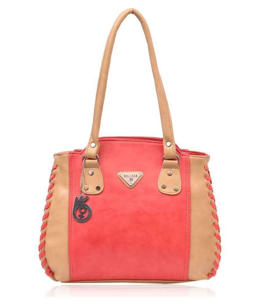 Belizza Peachpuff Faux Leather Shoulder Bag Buy Belizza Peachpuff