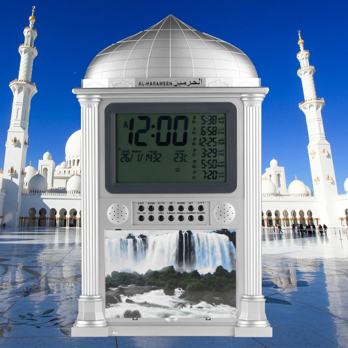 Islamic Muslim Prayer Azan Clock Wall Alarm Watch Digital Time Clock