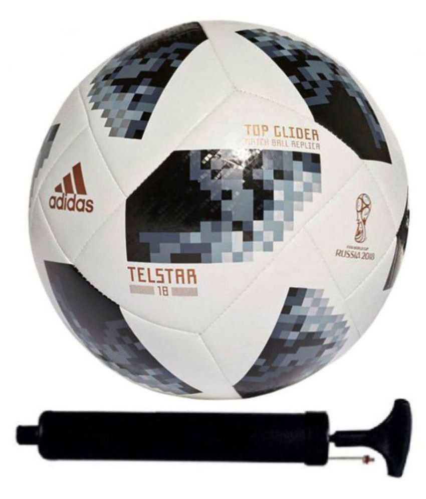 Adidas Fifa World Cup Russia Telstar With Pump Black Football Size