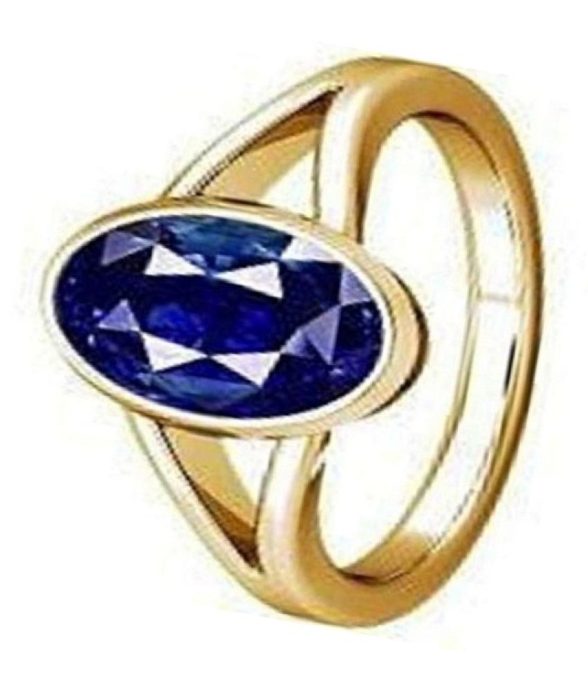 9 25 Carat Blue Sapphire Gold Plated Ring For Men Women Neelam Ring