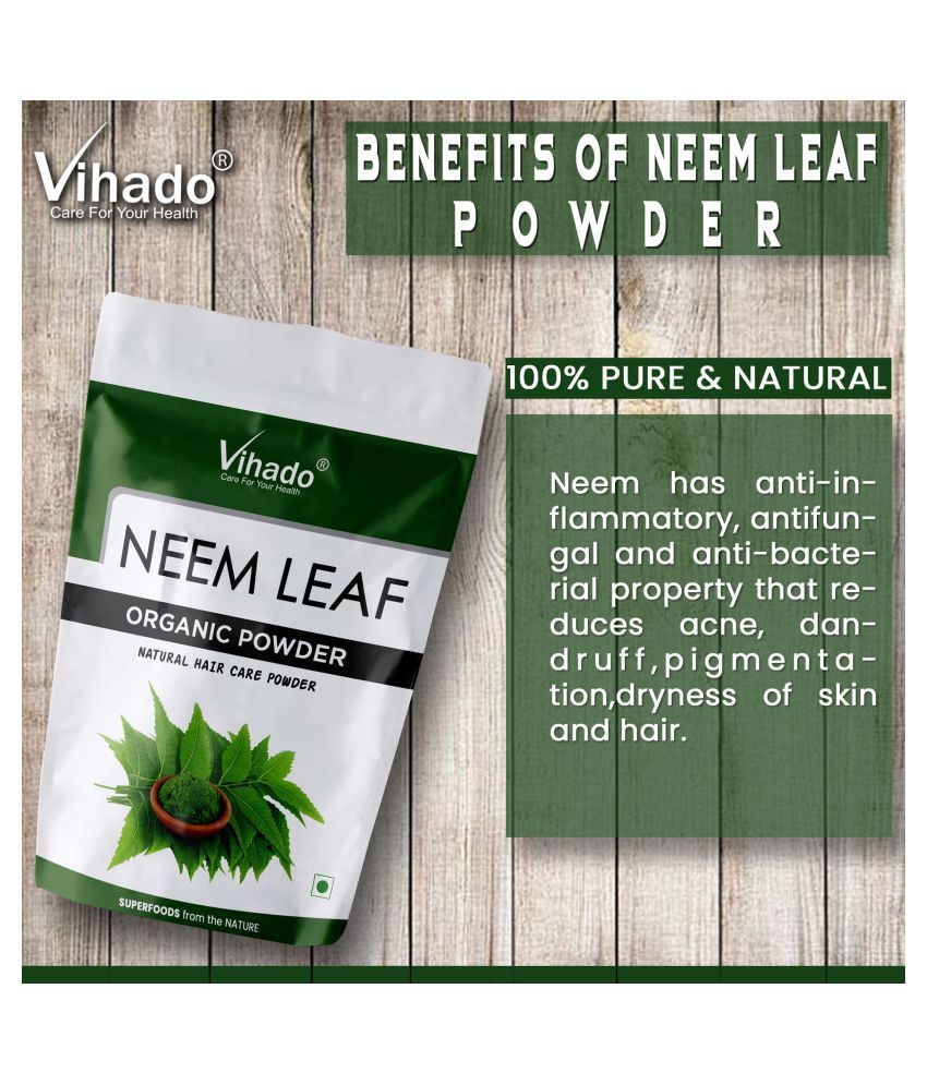 Vihado Pure Neem Leaf Powder Face Pack Gm Buy Vihado Pure Neem