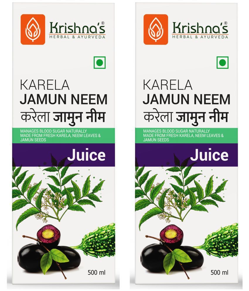 Krishna S Herbal Ayurveda Karela Jamun Neem Juice Ml Pack Of