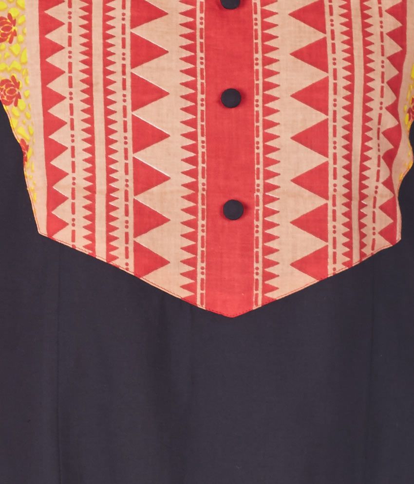 black round kurti design