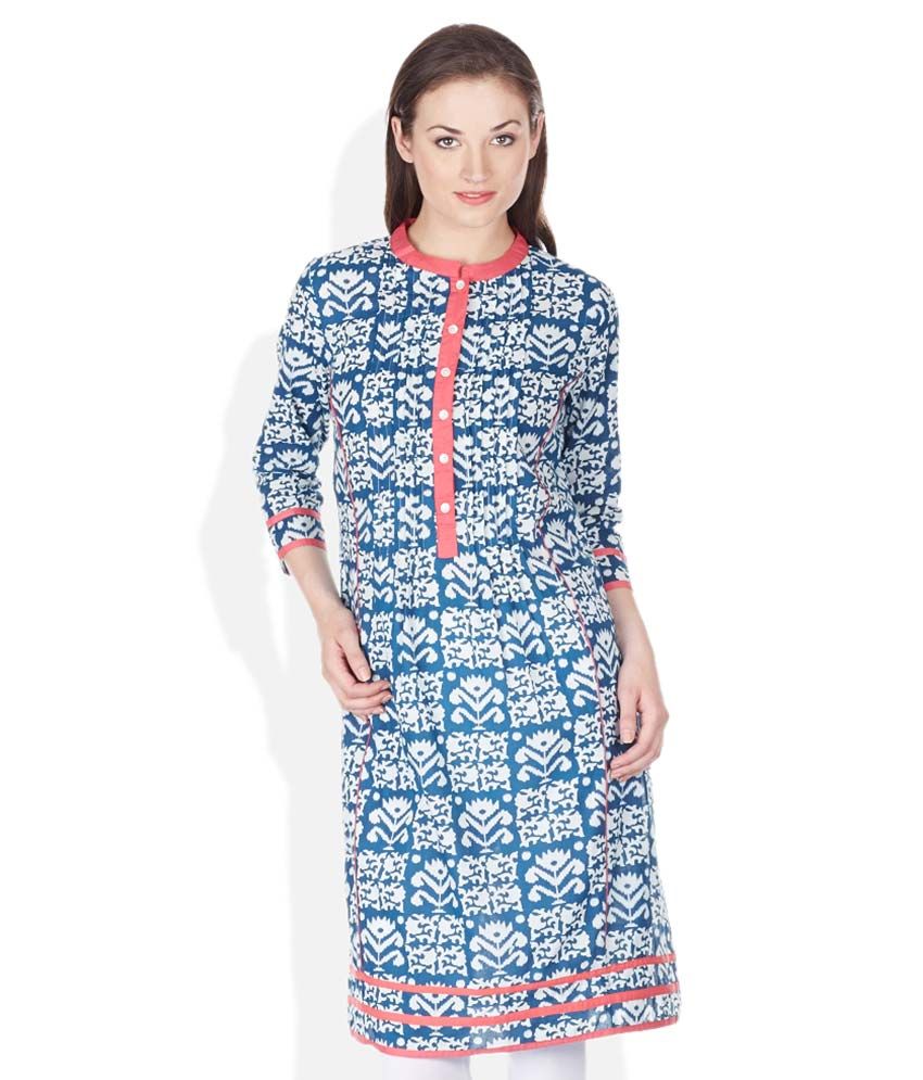 Diya Multi Color Chinese Collar Kurti Buy Diya Multi Color Chinese