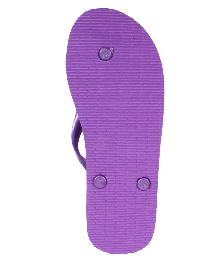 Aalishan Purple Flat Flip Flops Price in India- Buy Aalishan Purple ...