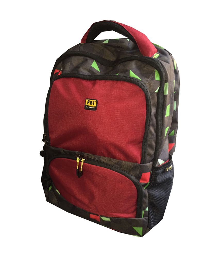     			Fabco Black-Red Polyester 25 Ltrs School Bag