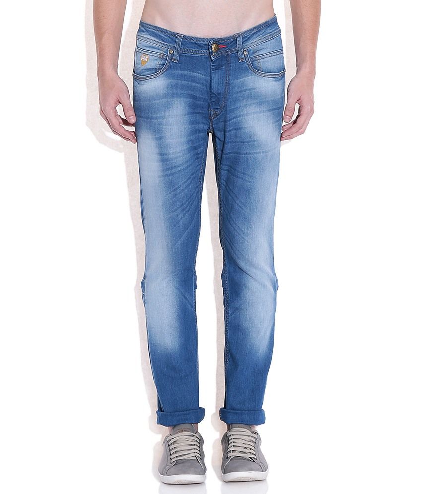 flying machine slim men blue jeans