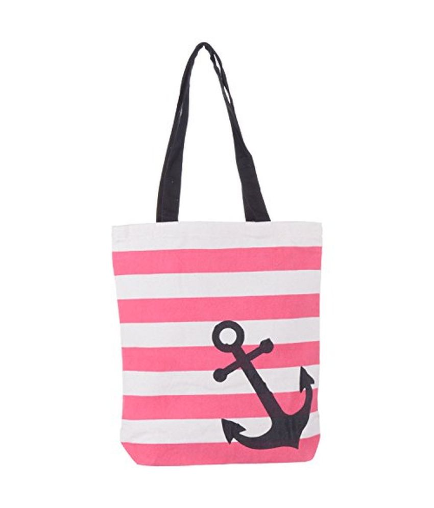 pink cloth bag