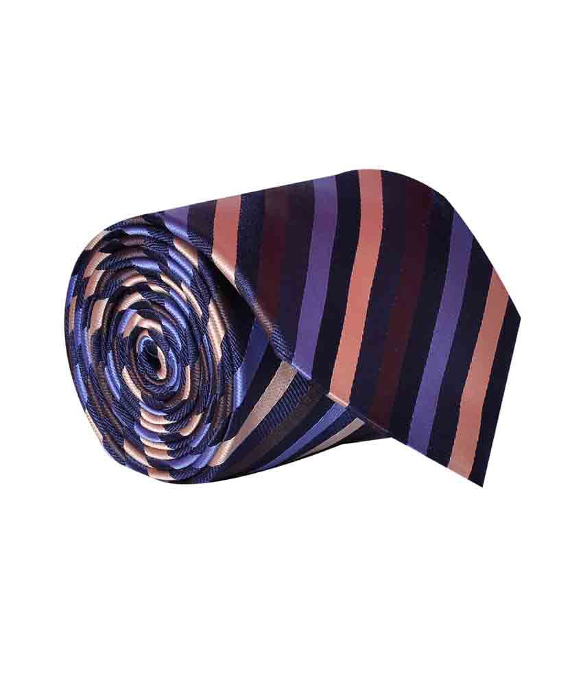 Elite Neckties Multicolor Micro Fiber Diagonal Broad Ties For Men: Buy ...