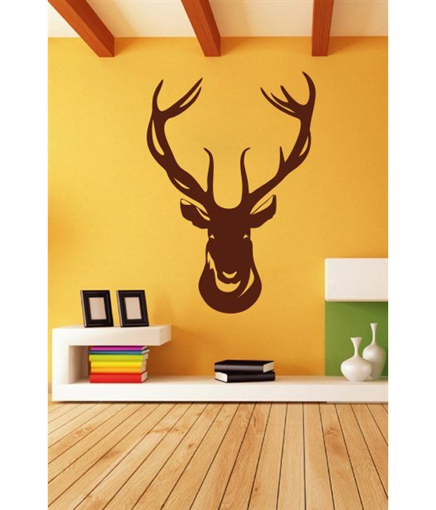 Decor kafe Brown Dear Face Wall Sticker - Buy Decor kafe Brown Dear