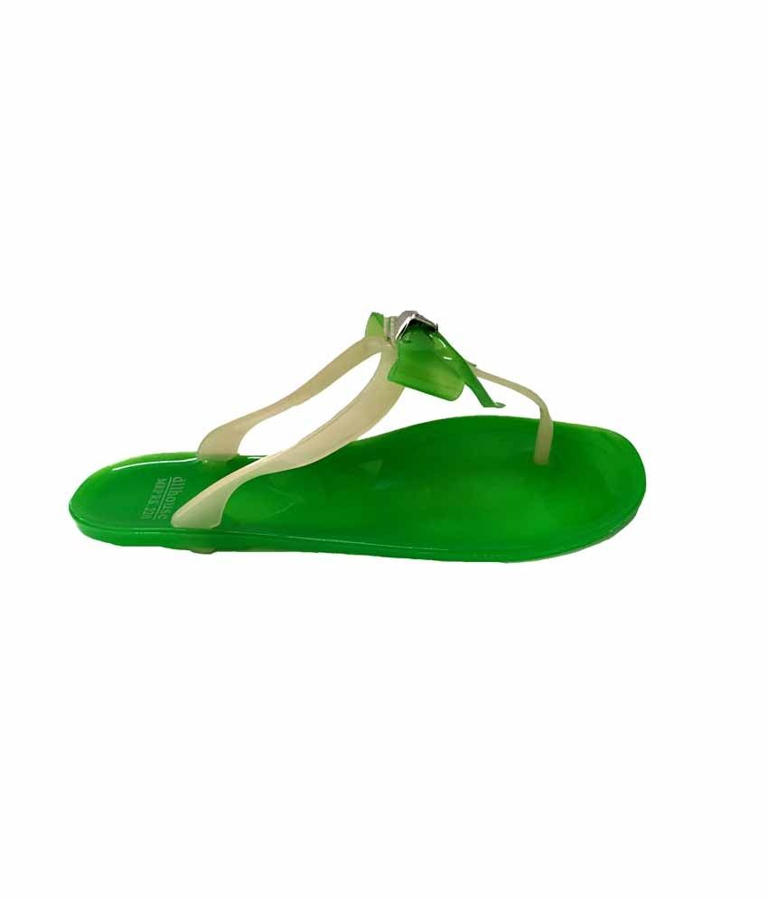 V3 Green Croslite Rubber Round Toe Sandals For Women Price in India ...