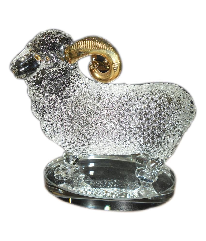 crystal sheep figurines