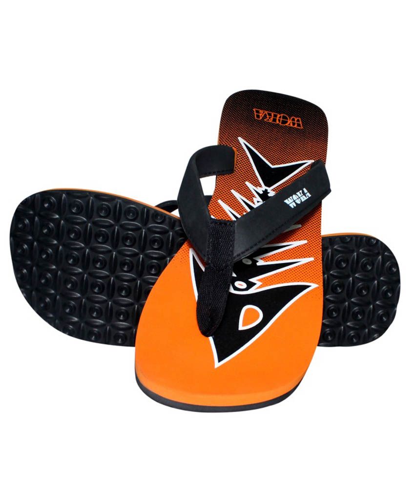 Sr Orange Flip Flops Price in India- Buy Sr Orange Flip Flops Online at ...