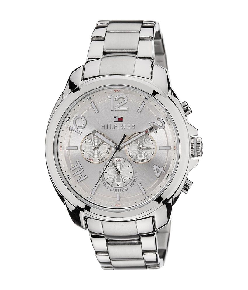 women's silver tommy hilfiger watches