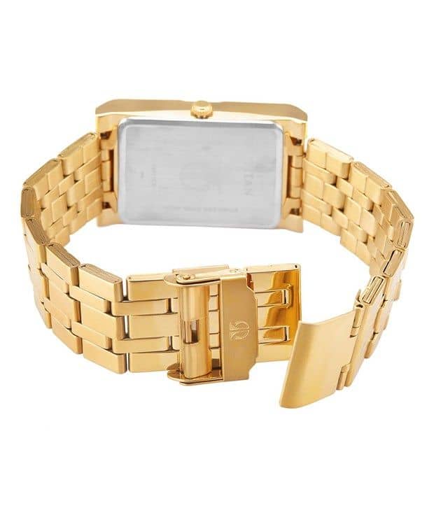 titan silver gold watch