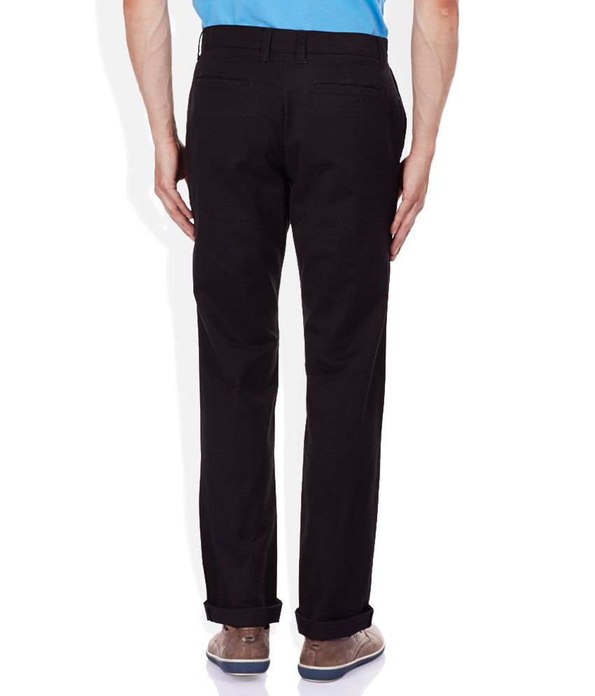 Giordano Black Slim Fit Trousers - Buy Giordano Black Slim Fit Trousers ...