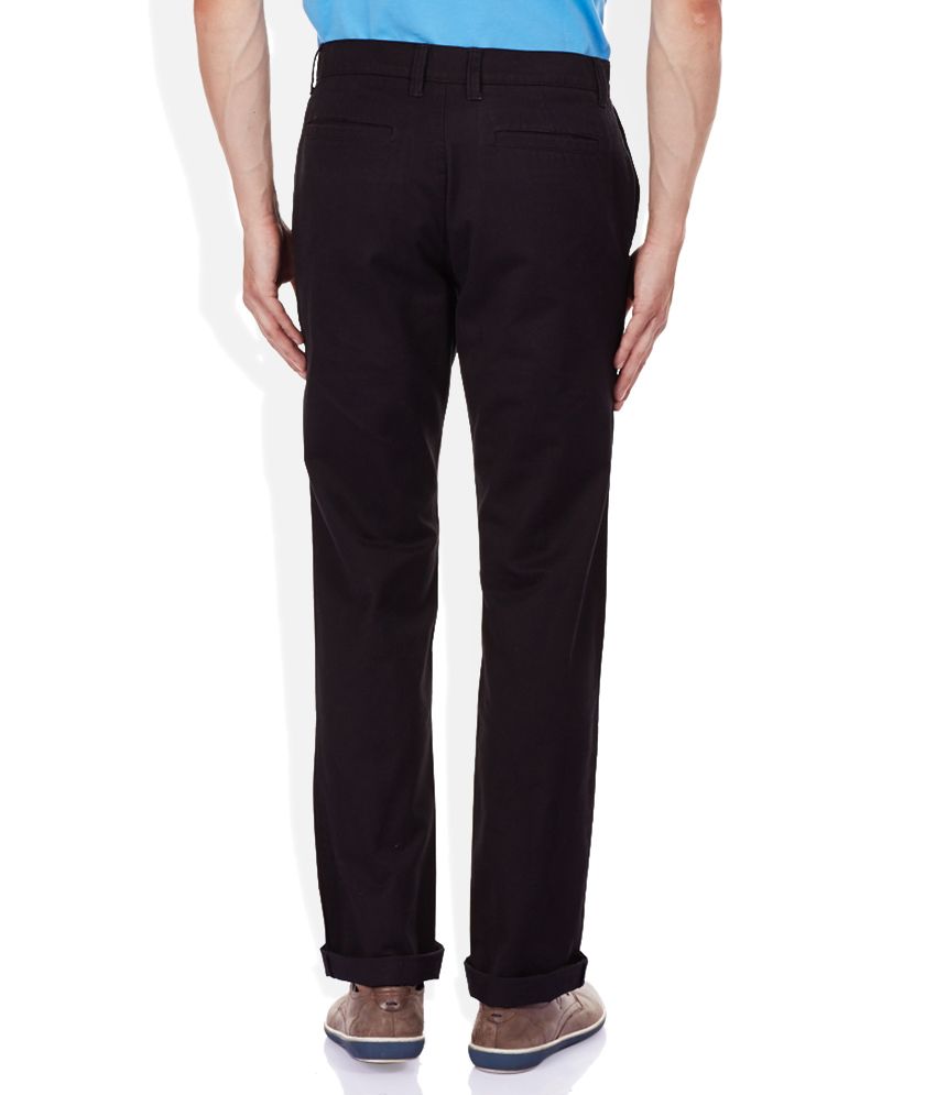 black slim fit trousers womens