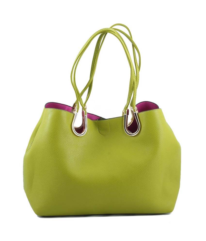 Blissskart Green Leather Shoulder Bags Buy Blissskart Green Leather