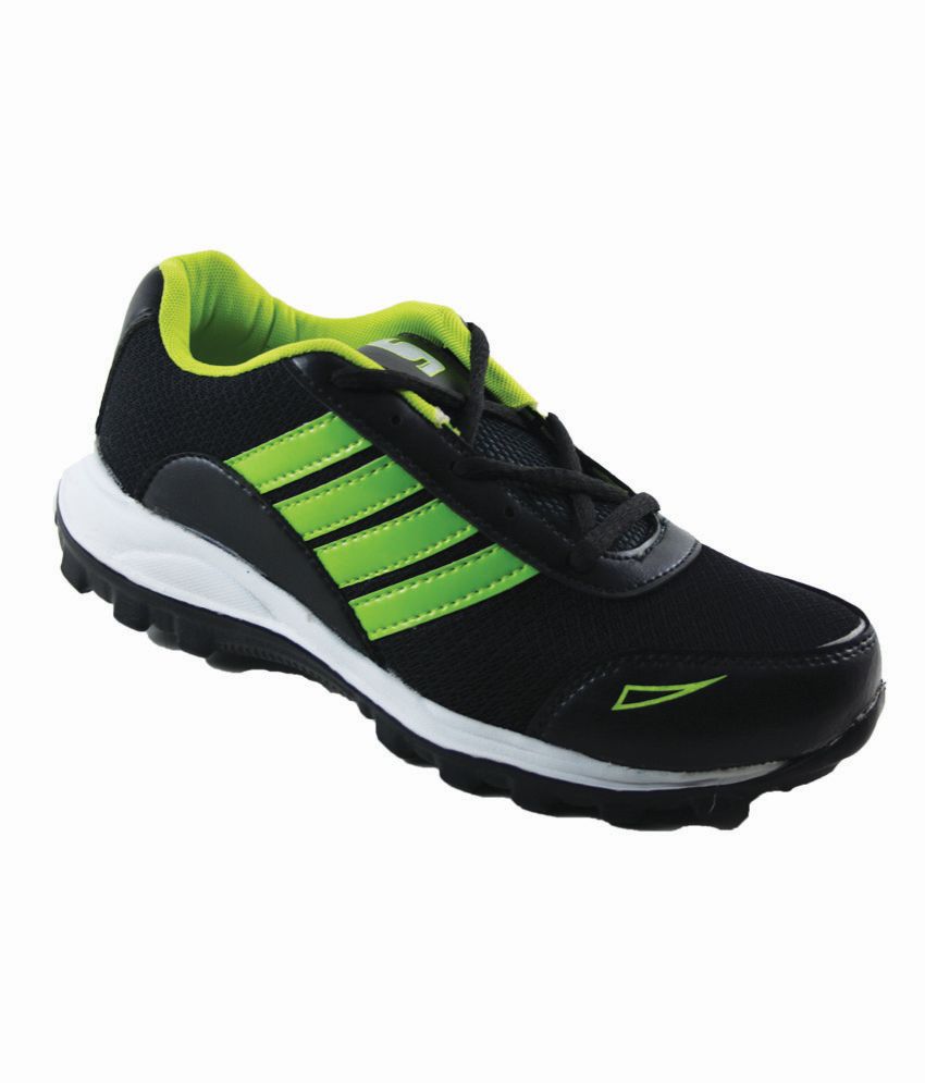 Edazo Black Leather Sport Shoes Price in India- Buy Edazo Black Leather ...