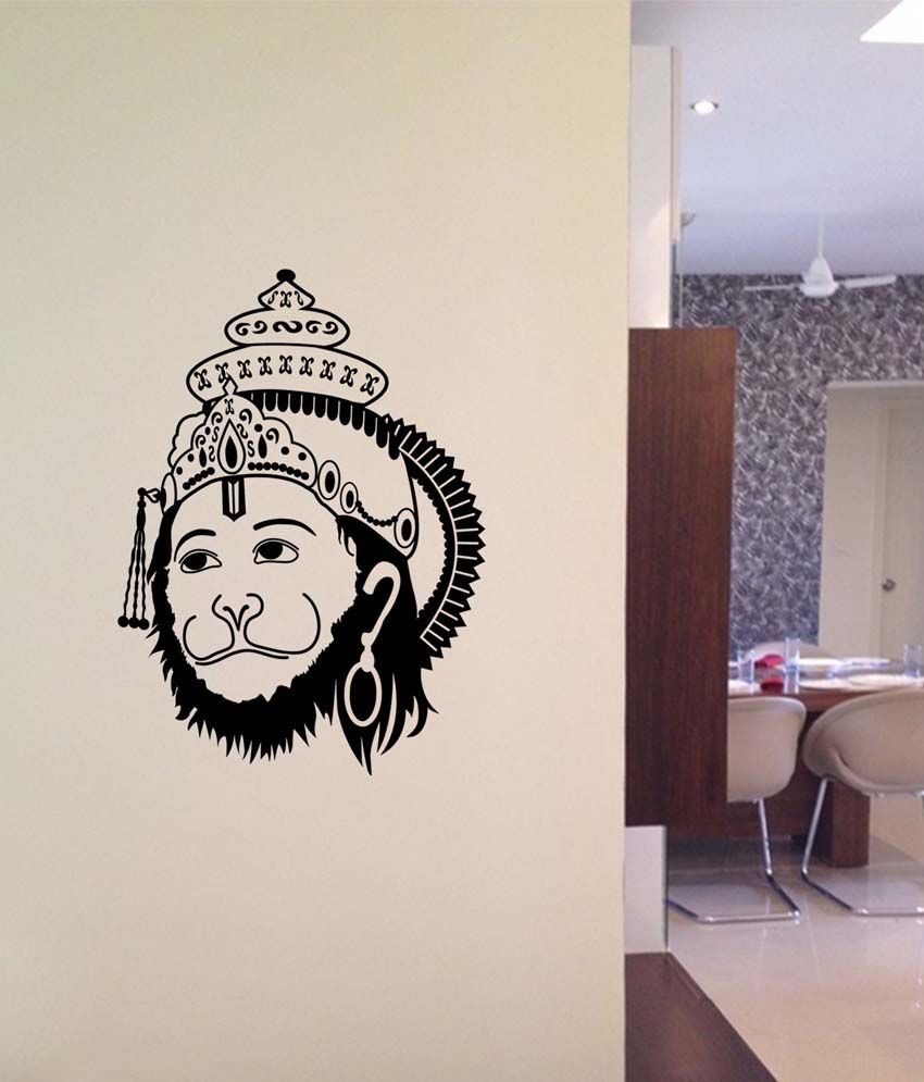WallDesign Hanuman Shining Black Wall Sticker (Medium) Buy WallDesign