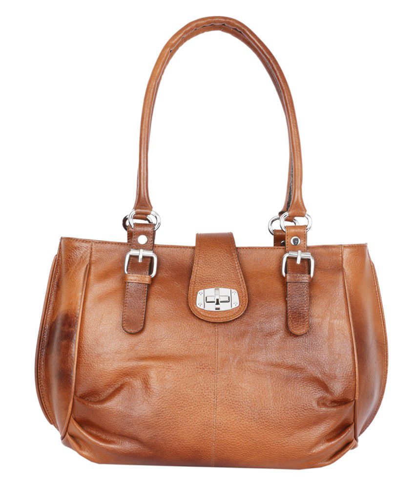 Zifana Nicole Tan Leather Designer Shoulder Bag - Buy Zifana Nicole Tan ...