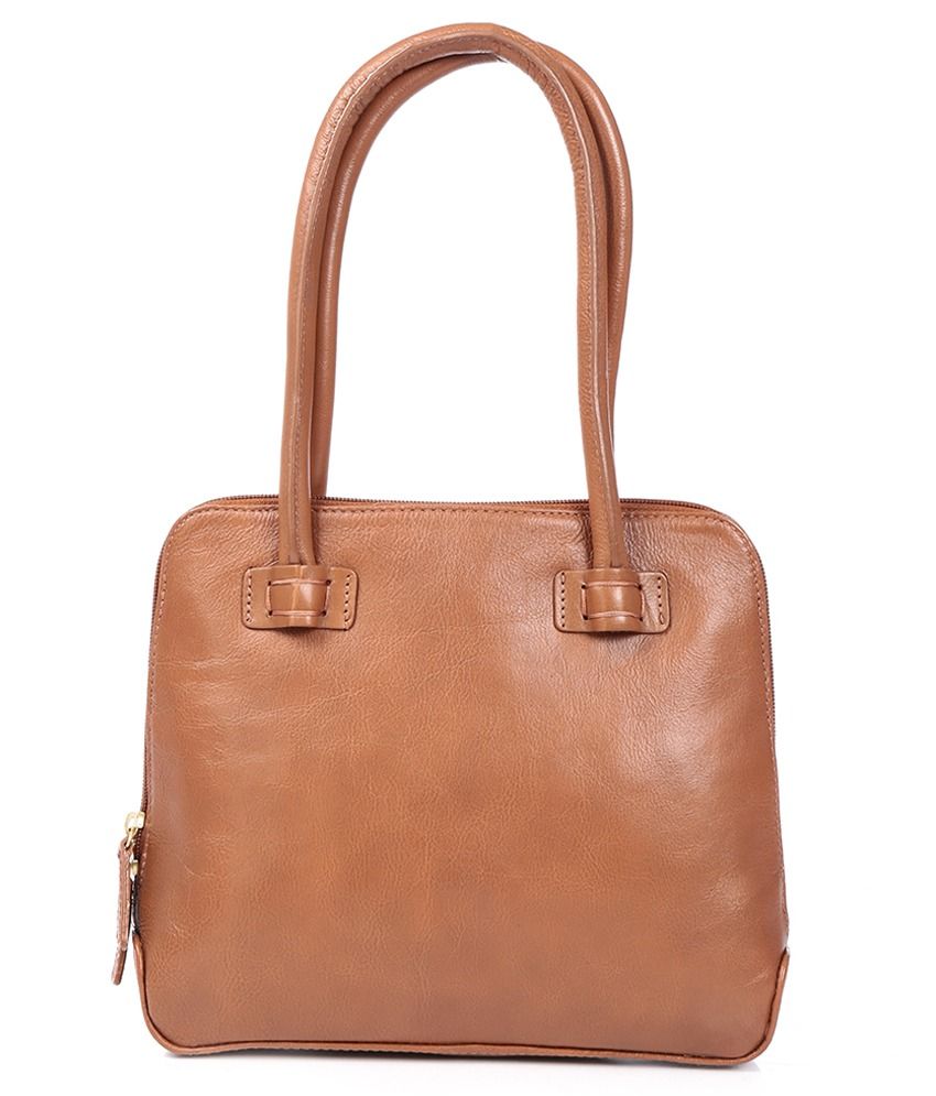 small tan shoulder bag