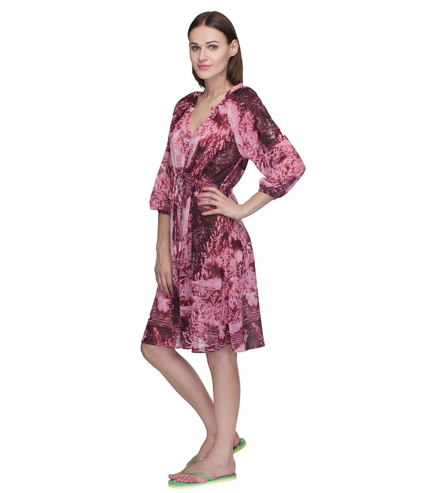 pink cover up dress