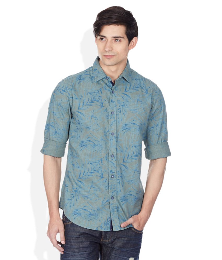 United Colors Of Benetton Green Regular Fit shirt - Buy United Colors ...