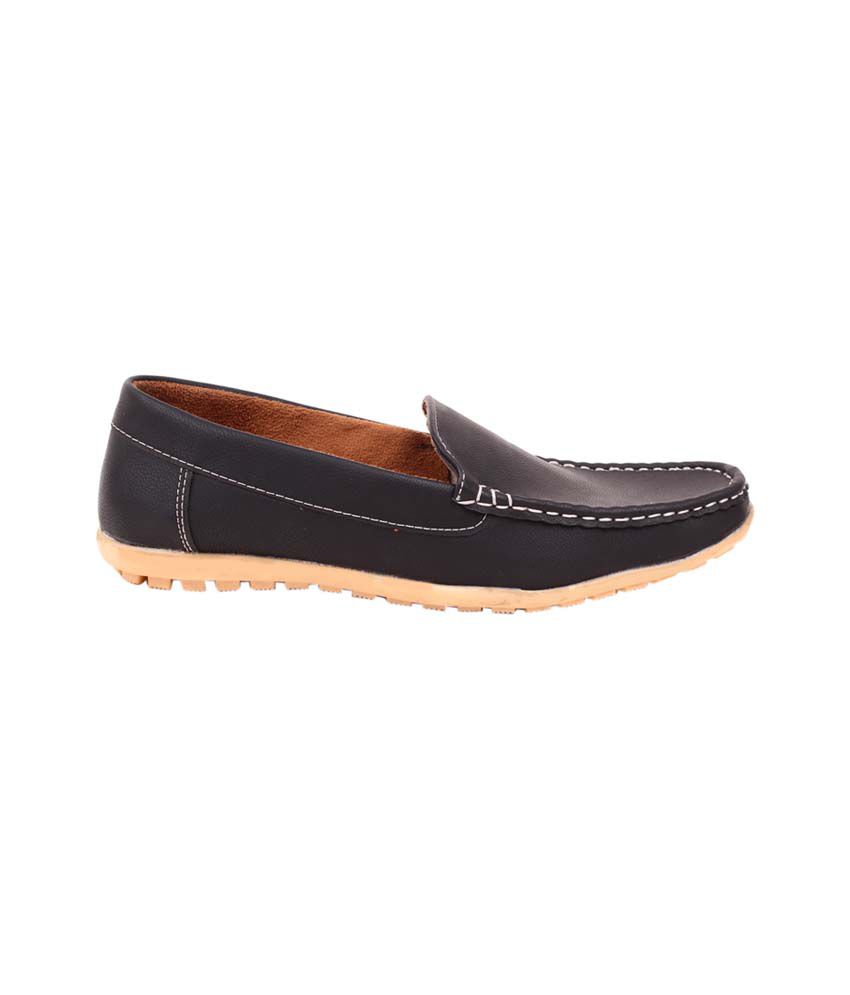 Footfad Black Loafers - Buy Footfad Black Loafers Online at Best Prices ...