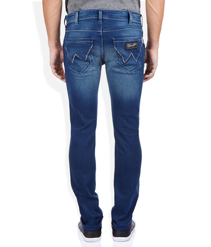 Wrangler Blue Faded Jeans Buy Wrangler Blue Faded Jeans Online At