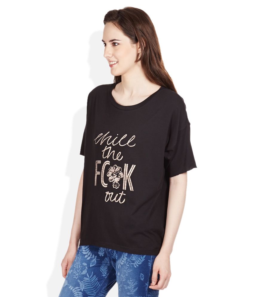 fcuk black tshirt