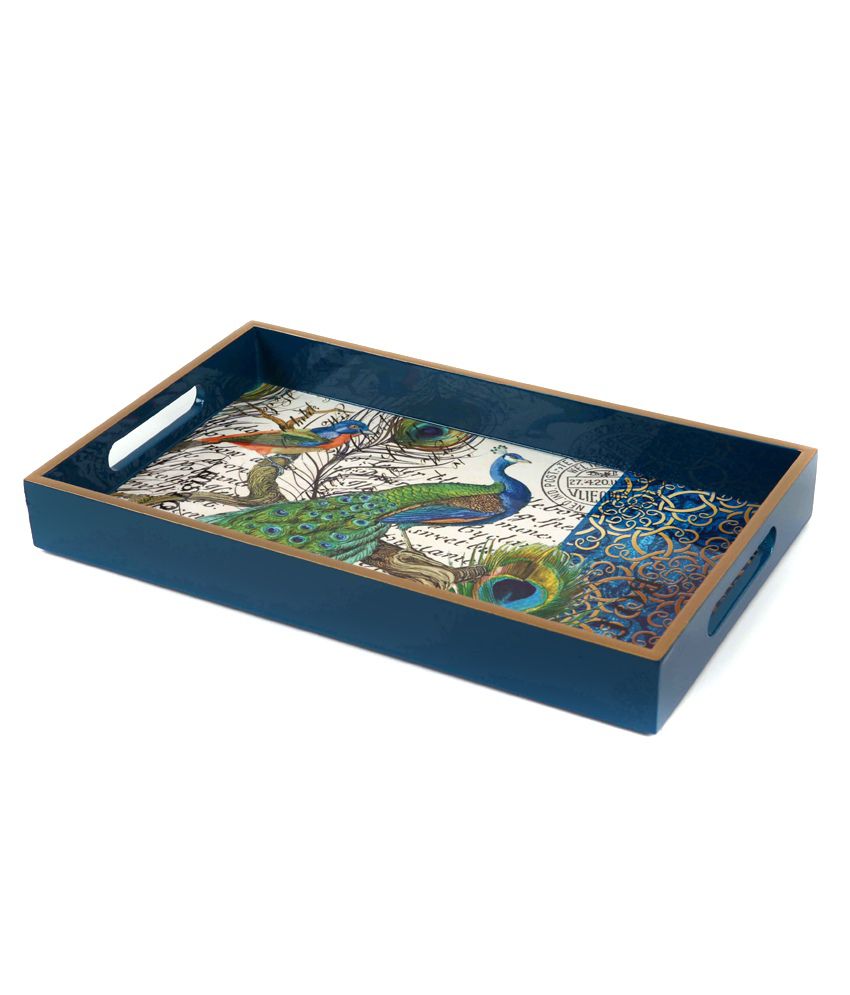 Peachesbizarre Printed Wooden Tray: Buy Online at Best Price in India ...