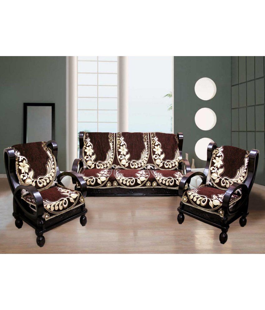 Fk 5 Seater Velvet Set Of 18 Sofa Cover Fk 5 Seater Velvet Set Of 18 Sofa Cover