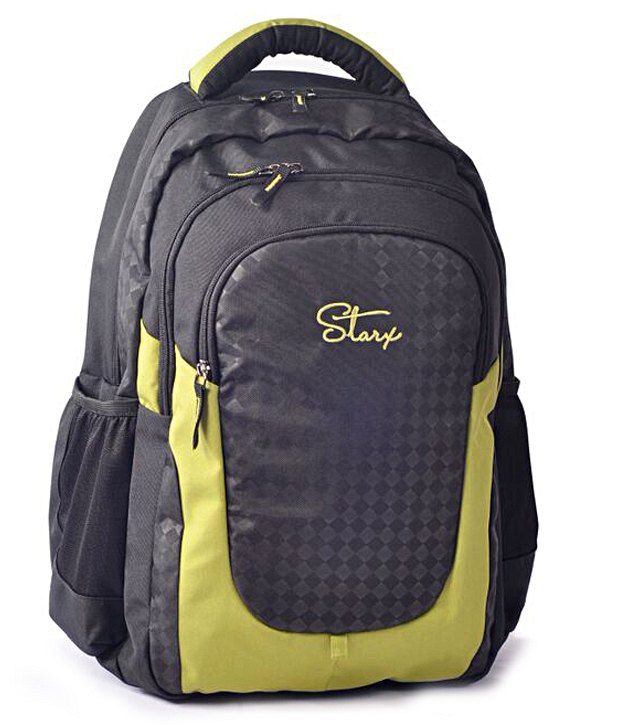 Starx Black WaterRepellent Fabric Backpack Buy Starx Black Water