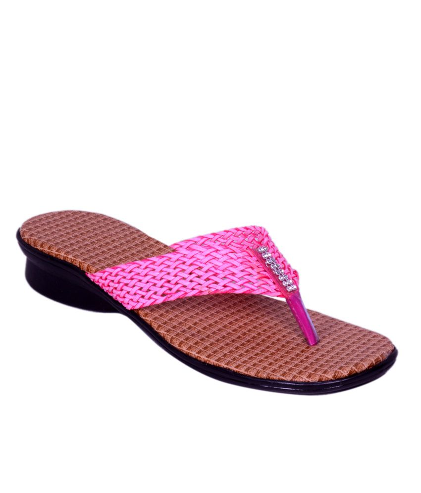 Frankfurt Pink Thong Daily Wear Comfortable Sequence Flat Price in ...