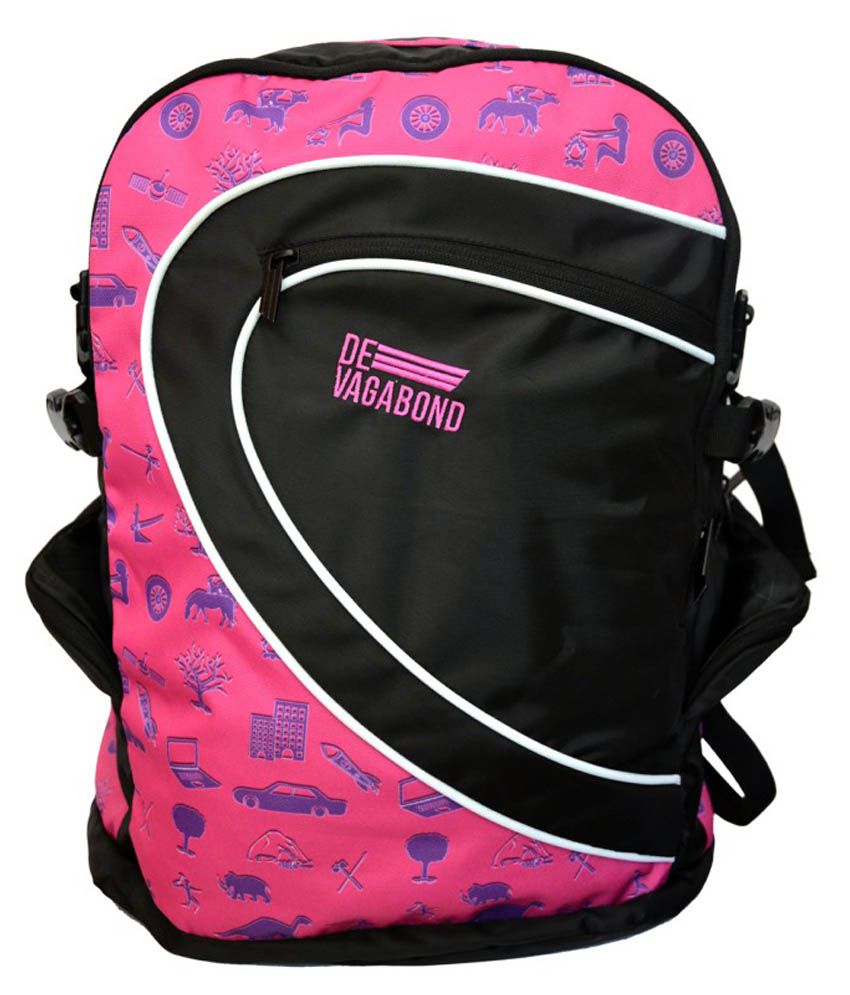 Devagabond College Pink Laptop Backpack for Women - Buy Devagabond College Pink Laptop Backpack ...
