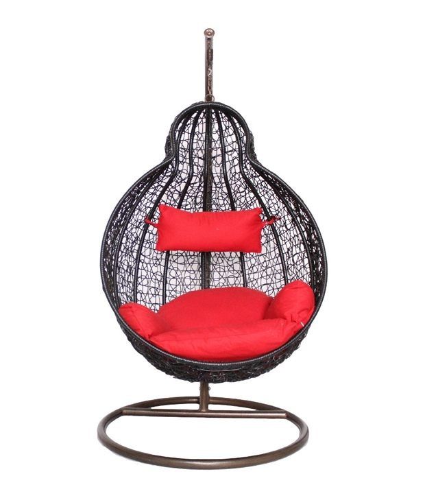 One Seater Hanging Swing Chair With Cushions Buy One