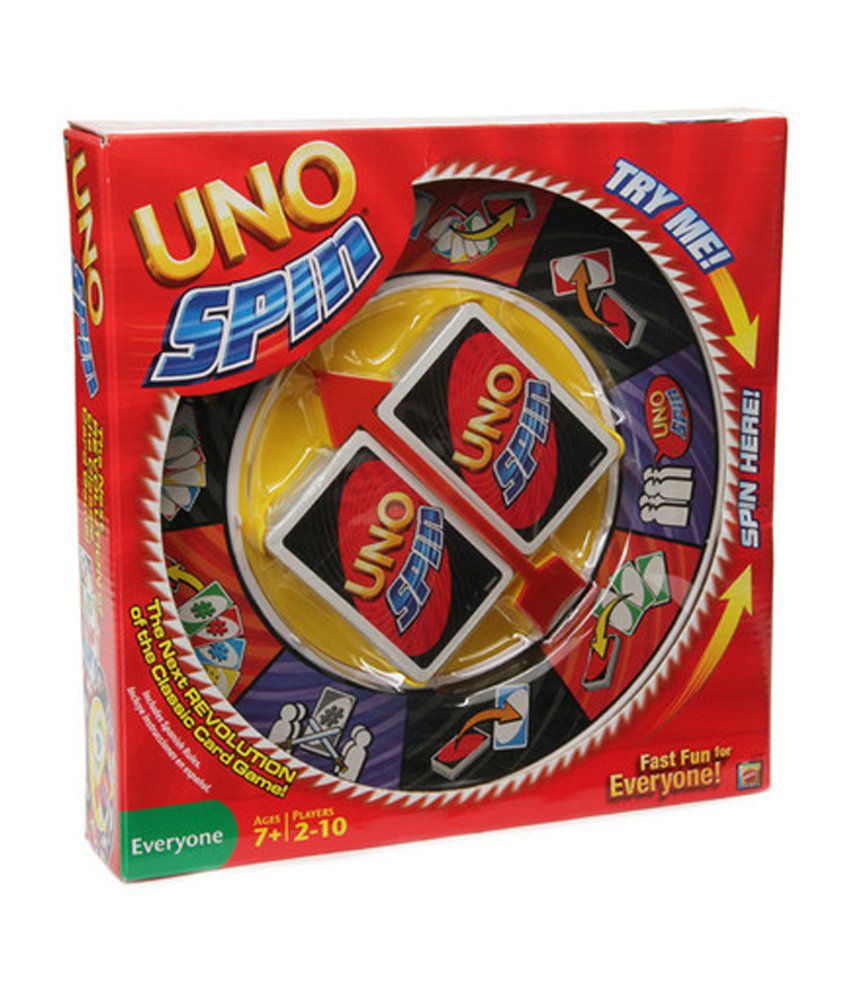 Mattel Uno Spin Board Game Buy Mattel Uno Spin Board Game Online At Low Price Snapdeal