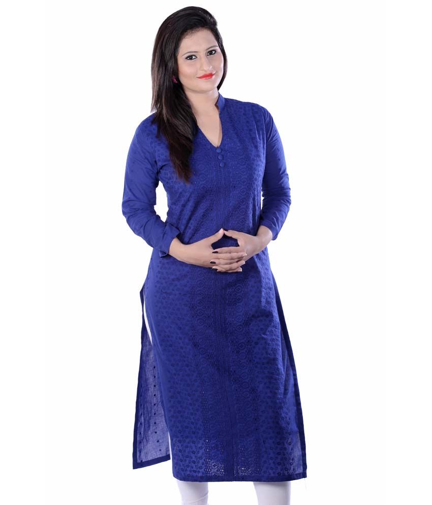 blue and blue brand kurtis