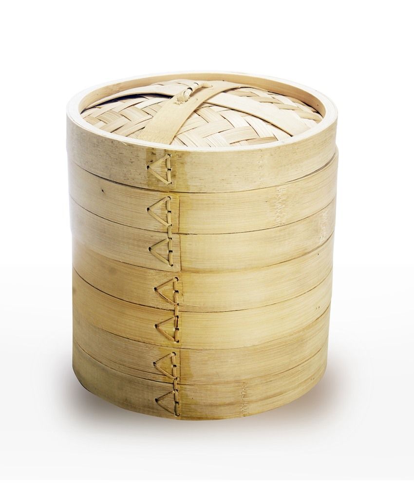 Godskitchen Brown Wooden Dim Sum Basket Buy Online At Best Price In