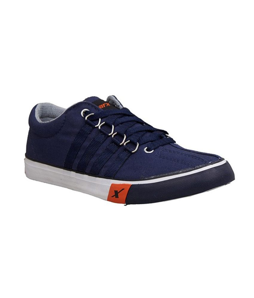 Sparx Blue Canvas Casual Shoes For Kids 