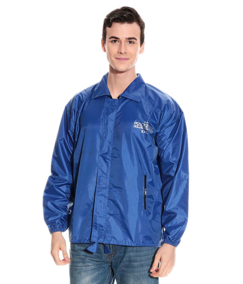 Arban Royal Blue Raincoat with Hood & Key Chain Buy Online Rs