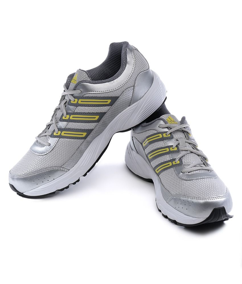 adidas desma silver sport shoes